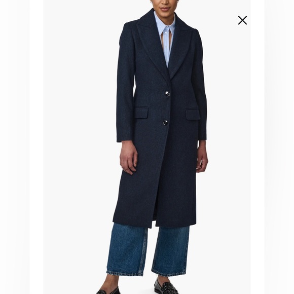 Women's Bernardo Navy Coat NWT - Picture 1 of 10